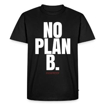 PAS DE PLAN B - T-shirt Premium bio Homme - noir - Devant - Nico (187cm)