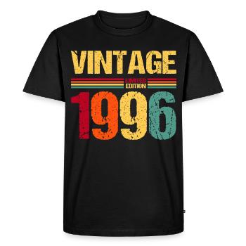 Chemise vintage édition limitée 1996 pour le 30e anniversaire - T-shirt Premium bio Homme - noir - Devant - Nico (187cm)