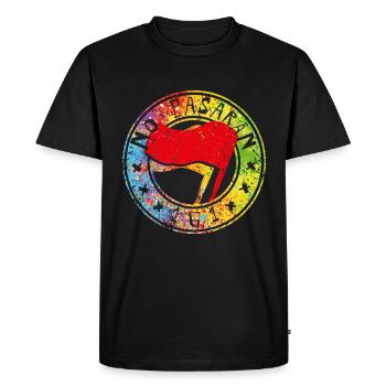 Non Pasaran 161 - T-shirt Premium bio Homme - noir - Devant - Nico (187cm)