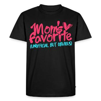 Brother Sister Mom's favorite - Men's Premium Organic T-Shirt - black - Front - Nico (187cm)