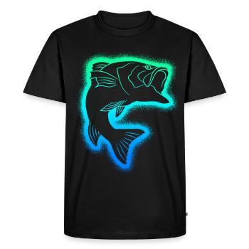 Pêche Pêcheur Enfants Homme Pêcheur Garçons - T-shirt Premium bio Homme - noir - Devant - Nico (187cm)