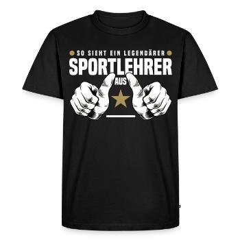 Gymnaste - T-shirt Premium bio Homme - noir - Devant - Nico (187cm)
