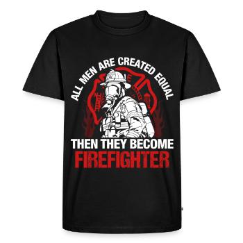 Fire brigade - Men's Premium Organic T-Shirt - black - Front - Nico (187cm)