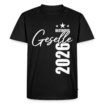 Journeyman passed in 2026 - exam - success - Men's Premium Organic T-Shirt - black - Front - Nico (187cm)