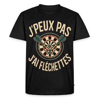 I Can't I Darts Design Darts Player - Men's Premium Organic T-Shirt - black - Front - Nico (187cm)
