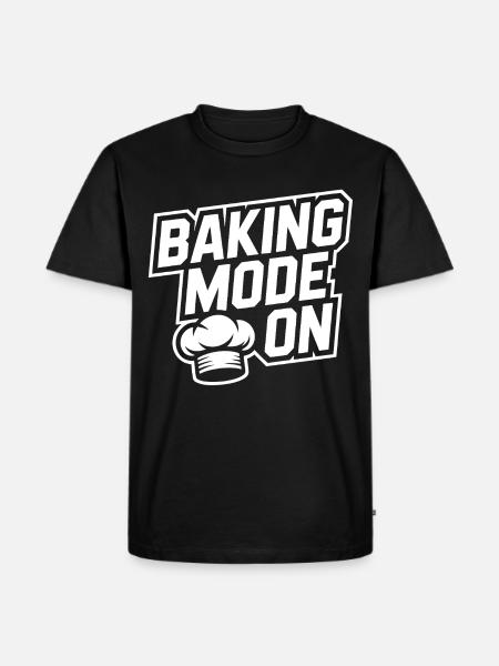Backmodus An – Küchenhumor Design - Männer Premium Bio T-Shirt - Schwarz