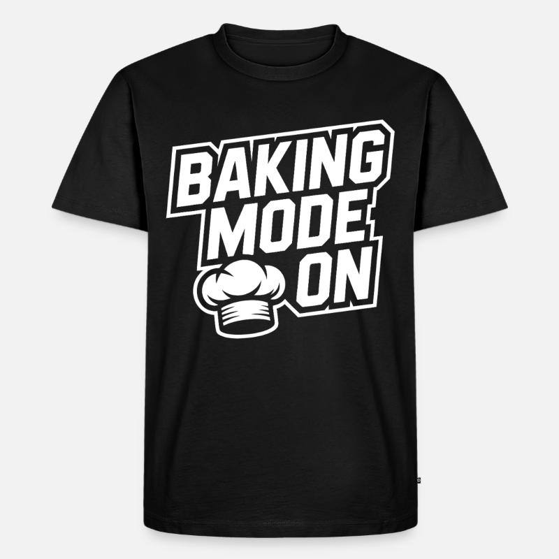 Backmodus An – Küchenhumor Design - Männer Premium Bio T-Shirt - Schwarz