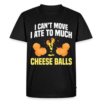 Accessoires de boule de fromage Costume Foodie pour enfants - T-shirt Premium bio Homme - noir - Devant - Nico (187cm)