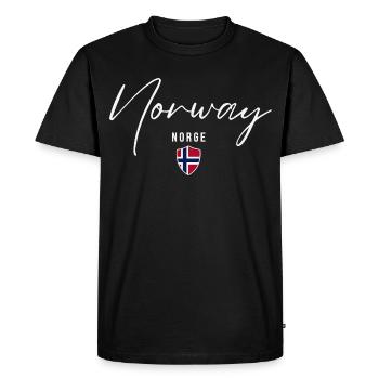 Orgueil norvégien, patriote norvégien - T-shirt Premium bio Homme - noir - Devant - Nico (187cm)