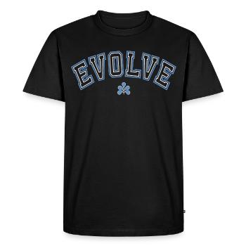 Style urbain épuré vintage / Style universitaire - T-shirt Premium bio Homme - noir - Devant - Nico (187cm)