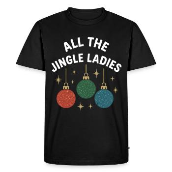 Tous les Jingle Ladies Noël Fun Design - T-shirt Premium bio Homme - noir - Devant - Nico (187cm)