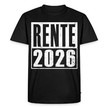 Pension 2026 Idée cadeau retraité Retirement Legend - T-shirt Premium bio Homme - noir - Devant - Nico (187cm)