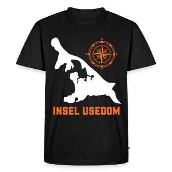 Island USEDOM BALTIC SEA Holiday Lighthouse Funny - Men's Premium Organic T-Shirt - black - Front - Nico (187cm)