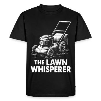Le chuchoteur de pelouse - T-shirt Premium bio Homme - noir - Devant - Nico (187cm)