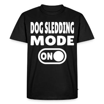 Mode traîneau à chiens activé - Chien de traîneau - T-shirt Premium bio Homme - noir - Devant - Nico (187cm)