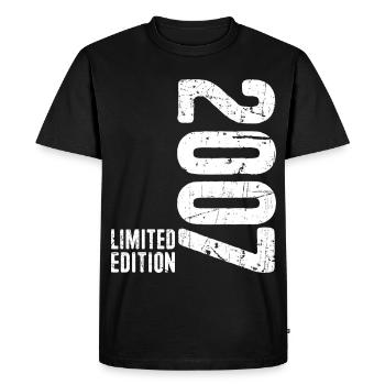 Millésime 2007 18ème Anniversaire Edition Limitée 2007 - T-shirt Premium bio Homme - noir - Devant - Nico (187cm)