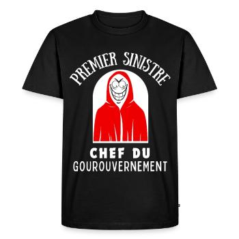 The first sinister leader of the government - Men's Premium Organic T-Shirt - black - Front - Nico (187cm)