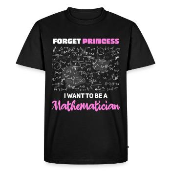 I Want to Be a Mathematician - Men's Premium Organic T-Shirt - black - Front - Nico (187cm)