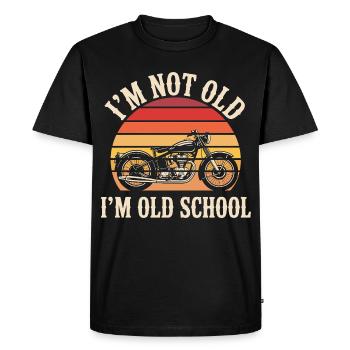 Biker motorcycle biker I'm not old - Men's Premium Organic T-Shirt - black - Front - Nico (187cm)