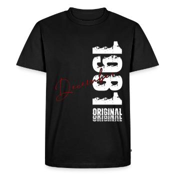 44e anniversaire Original Décembre Né en 1981 - T-shirt Premium bio Homme - noir - Devant - Nico (187cm)