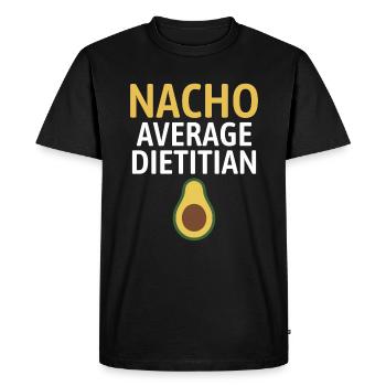 Diététicienne diplômée Nutritionniste Expert alimentaire - T-shirt Premium bio Homme - noir - Devant - Nico (187cm)