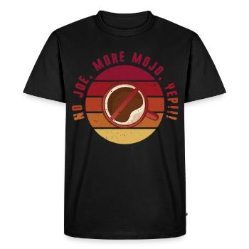 Sevrage du café décaféiné ex-buveur de café - T-shirt Premium bio Homme - noir - Devant - Nico (187cm)