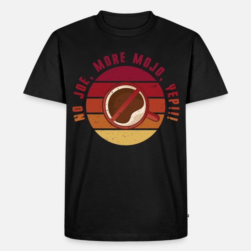 Kaffeeentzug Koffeinfrei Ex-Kaffeetrinker - Männer Premium Bio T-Shirt - Schwarz