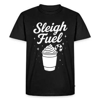 Sleigh Fuel Boisson de Noël Magie - T-shirt Premium bio Homme - noir - Devant - Nico (187cm)