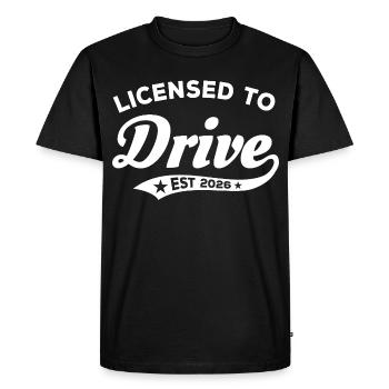 Permis de conduire 2026 - Permis de conduire - T-shirt Premium bio Homme - noir - Devant - Nico (187cm)