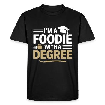Diététicien diplômé en nutrition - T-shirt Premium bio Homme - noir - Devant - Nico (187cm)