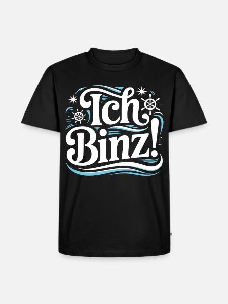 Binz Rügen Ostsee - Männer Premium Bio T-Shirt - Schwarz