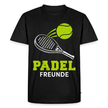 Équipe de Padel PADEL FRIENDS Jeux de padel amusants - T-shirt Premium bio Homme - noir - Devant - Nico (187cm)