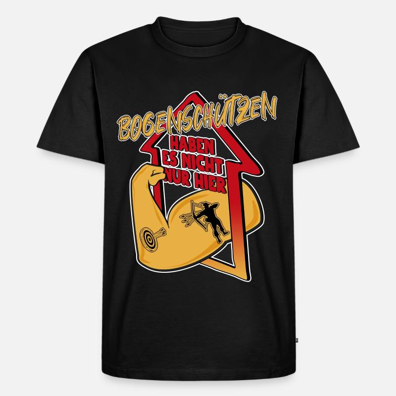 Bogen schießen - Männer Premium Bio T-Shirt - Schwarz