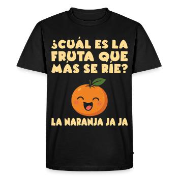 Funny Maestra School Spanish Teacher - Men's Premium Organic T-Shirt - black - Front - Nico (187cm)
