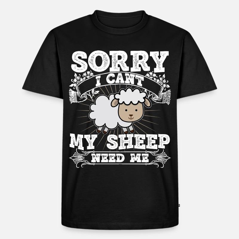 Shepherd Shepherd Shepherd Farmer Herd Sheep - Men's Premium Organic T-Shirt - black
