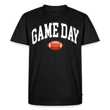 Fan de football le jour de match - T-shirt Premium bio Homme - noir - Devant - Nico (187cm)