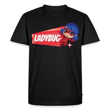 Talking Tom & Friends X Miraculous Ladybug  - T-shirt Premium bio Homme - noir - Devant - Nico (187cm)