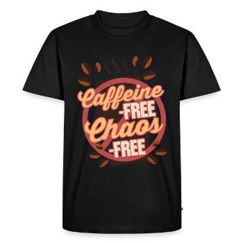 Sevrage du café décaféiné ex-buveur de café - T-shirt Premium bio Homme - noir - Devant - Nico (187cm)