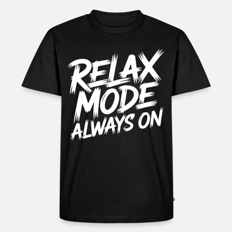 Relaxmodus Immer An - Männer Premium Bio T-Shirt - Schwarz