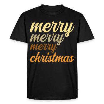 Merry Christmas Original Christmas Gift Christmas Magic - Men's Premium Organic T-Shirt - black - Front - Nico (187cm)