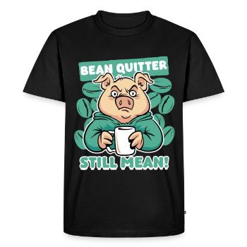Sevrage du café décaféiné ex-buveur de café - T-shirt Premium bio Homme - noir - Devant - Nico (187cm)