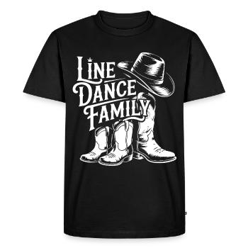 Bottes familiales de danse en ligne - T-shirt Premium bio Homme - noir - Devant - Nico (187cm)