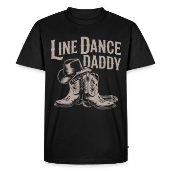 Bottes de cowboy Daddy en ligne - T-shirt Premium bio Homme - noir - Devant - Nico (187cm)
