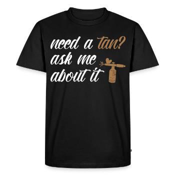 Spray Spray Kit Kit Professionnel pour Artistes de Bronzage - T-shirt Premium bio Homme - noir - Devant - Nico (187cm)