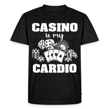 Casino Casino Players - Men's Premium Organic T-Shirt - black - Front - Nico (187cm)