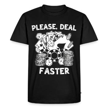 Casino - Men's Premium Organic T-Shirt - black - Front - Nico (187cm)