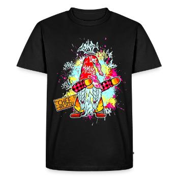 CHEF WICHTEL Dab Graffiti Männlich Xmas - Men's Premium Organic T-Shirt - black - Front - Nico (187cm)