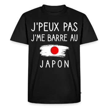 I Can't I'm Barre in Japan Humor Travel - Men's Premium Organic T-Shirt - black - Front - Nico (187cm)