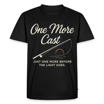 Une dernière portée avant le coucher du soleil - T-shirt Premium bio Homme - noir - Devant - Nico (187cm)