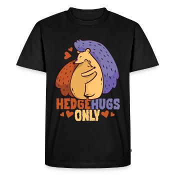Tag Igel Jour de Hérisson Seulement Câlins de Haies - T-shirt Premium bio Homme - noir - Devant - Nico (187cm)